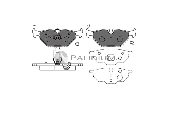ASHUKI by Palidium fékbetétkészlet, tárcsafék - P1-1109 - TothCarparts