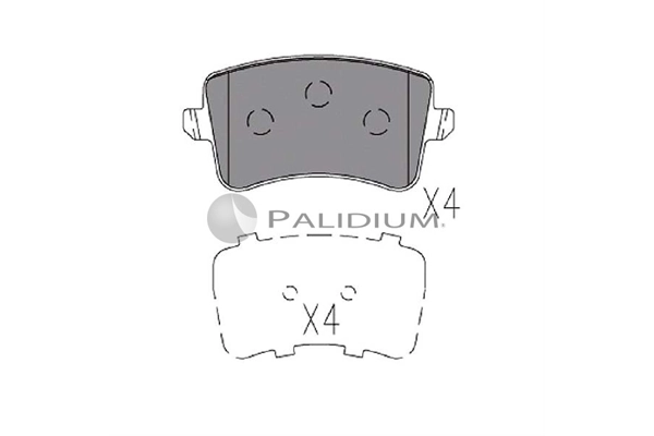 ASHUKI by Palidium fékbetétkészlet, tárcsafék - P1-1149 - TothCarparts