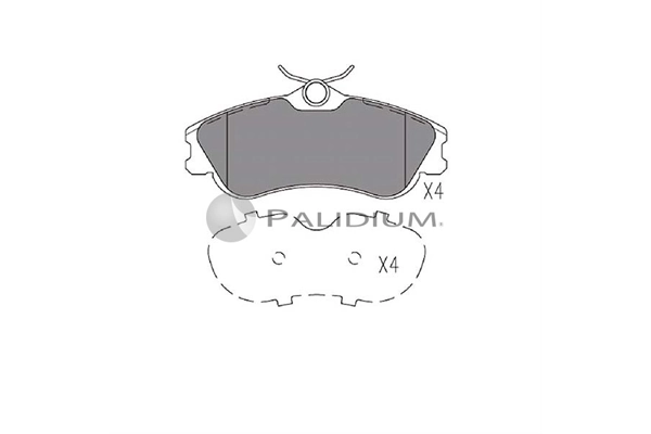 ASHUKI by Palidium fékbetétkészlet, tárcsafék - P1-1201 - TothCarparts