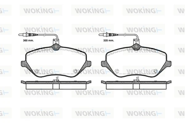WOKING fékbetétkészlet, tárcsafék - P10013.04 - TothCarparts