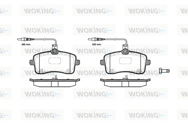 WOKING fékbetétkészlet, tárcsafék - P10023.04 - TothCarparts