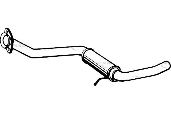 FENNO középső hangtompító - P1013 - TothCarparts
