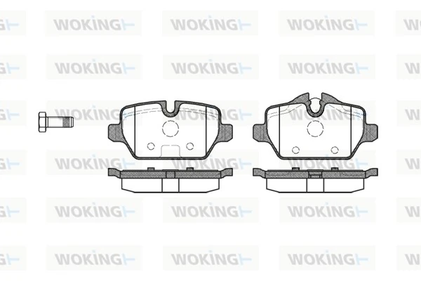 WOKING fékbetétkészlet, tárcsafék - P10323.00 - TothCarparts
