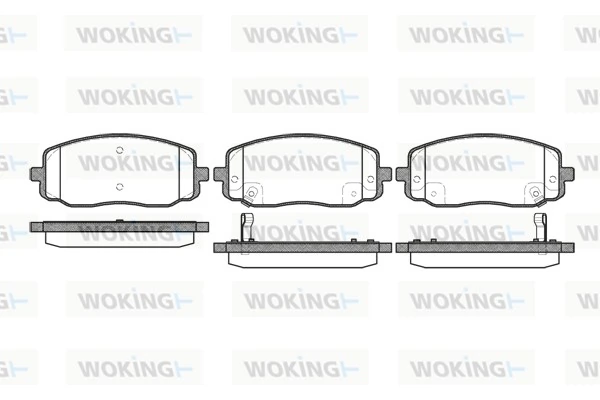 WOKING fékbetétkészlet, tárcsafék - P10333.02 - TothCarparts