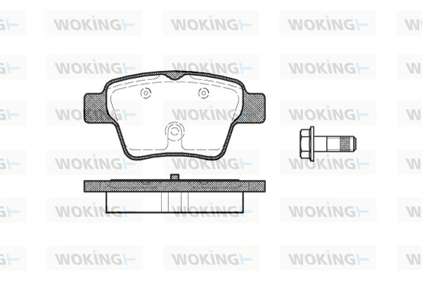 WOKING fékbetétkészlet, tárcsafék - P10383.00 - TothCarparts