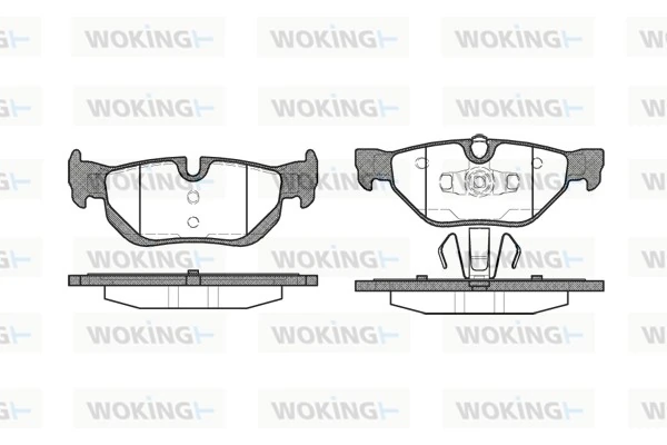 WOKING fékbetétkészlet, tárcsafék - P10453.00 - TothCarparts