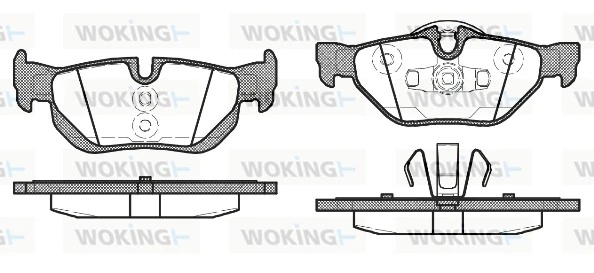WOKING fékbetétkészlet, tárcsafék - P10453.10 - TothCarparts