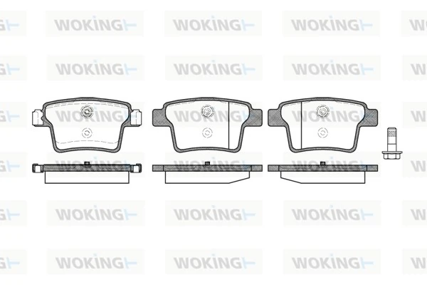 WOKING fékbetétkészlet, tárcsafék - P10493.10 - TothCarparts