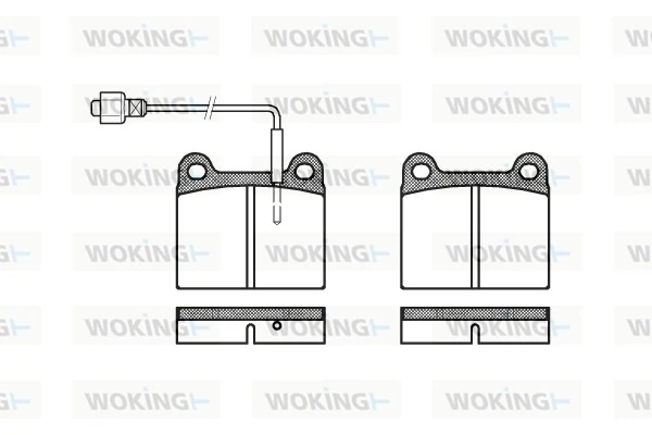 WOKING fékbetétkészlet, tárcsafék - P1063.02 - TothCarparts