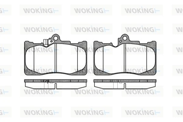 WOKING fékbetétkészlet, tárcsafék - P10803.02 - TothCarparts