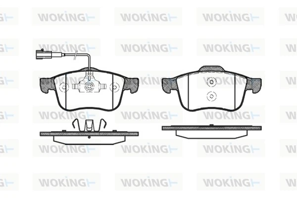 WOKING fékbetétkészlet, tárcsafék - P10833.02 - TothCarparts