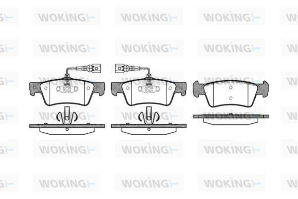 WOKING fékbetétkészlet, tárcsafék - P10873.02 - TothCarparts