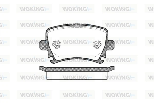 WOKING fékbetétkészlet, tárcsafék - P11313.00 - TothCarparts