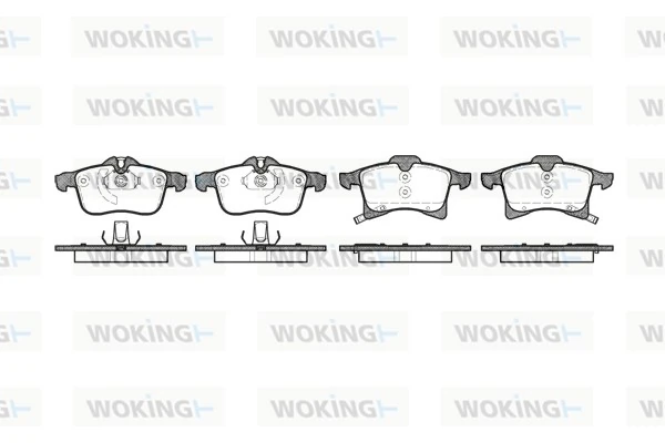 WOKING fékbetétkészlet, tárcsafék - P11363.02 - TothCarparts