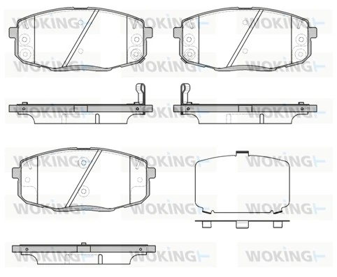 WOKING fékbetétkészlet, tárcsafék - P11383.12 - TothCarparts