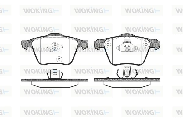 WOKING fékbetétkészlet, tárcsafék - P11433.00 - TothCarparts