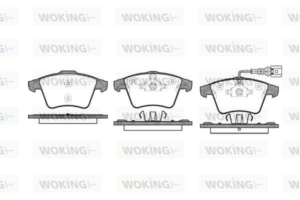 WOKING fékbetétkészlet, tárcsafék - P11453.01 - TothCarparts
