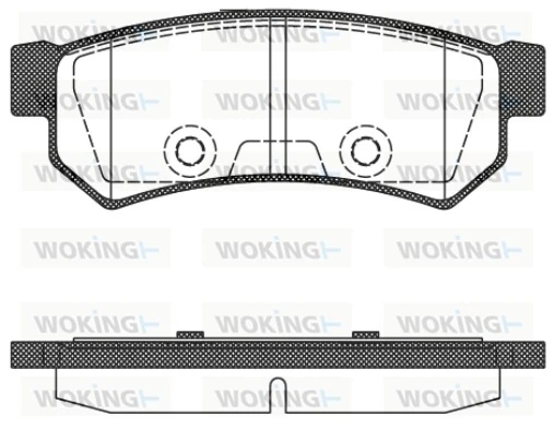 WOKING fékbetétkészlet, tárcsafék - P11483.10 - TothCarparts