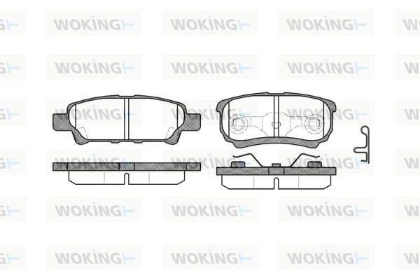 WOKING fékbetétkészlet, tárcsafék - P11513.02 - TothCarparts