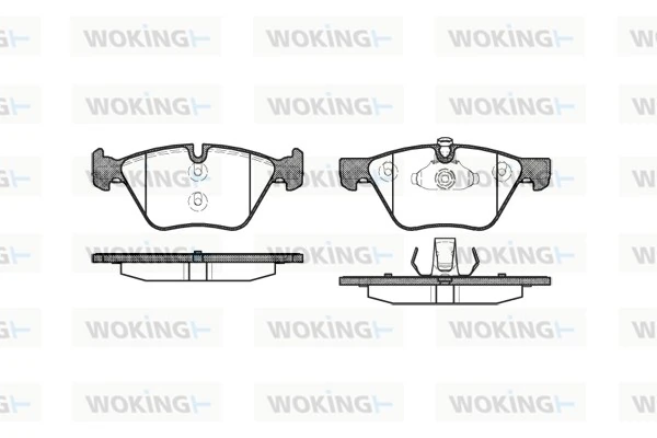 WOKING fékbetétkészlet, tárcsafék - P11523.00 - TothCarparts