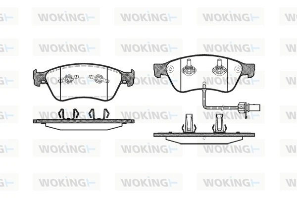 WOKING fékbetétkészlet, tárcsafék - P11563.02 - TothCarparts