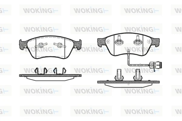 WOKING fékbetétkészlet, tárcsafék - P11563.12 - TothCarparts