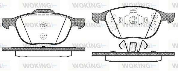 WOKING fékbetétkészlet, tárcsafék - P11823.30 - TothCarparts
