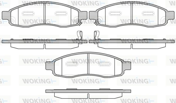 WOKING fékbetétkészlet, tárcsafék - P11943.32 - TothCarparts