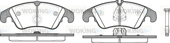 WOKING fékbetétkészlet, tárcsafék - P12043.10 - TothCarparts