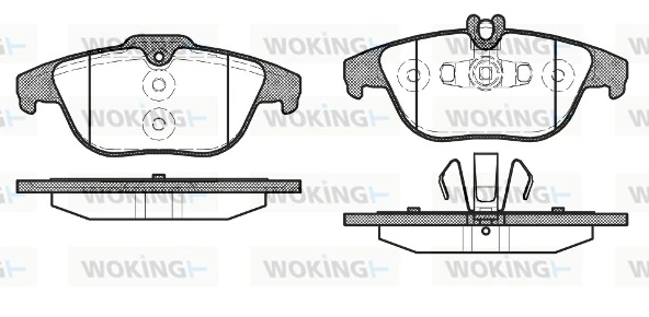 WOKING fékbetétkészlet, tárcsafék - P12053.20 - TothCarparts
