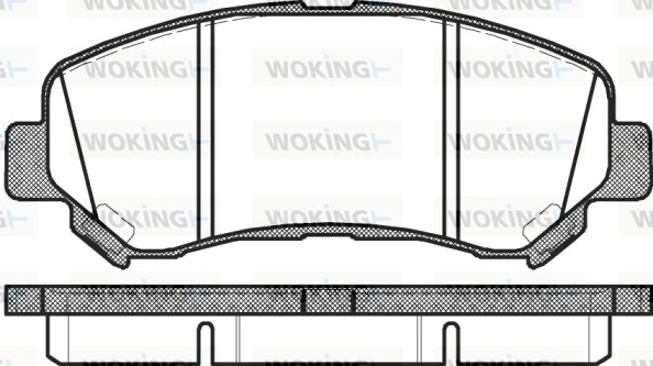WOKING fékbetétkészlet, tárcsafék - P12183.00 - TothCarparts