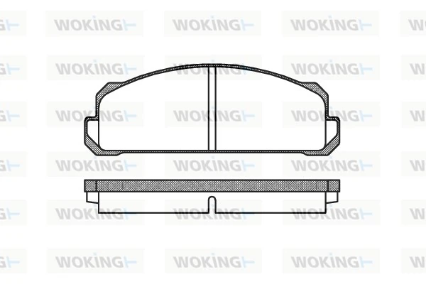 WOKING fékbetétkészlet, tárcsafék - P1223.40 - TothCarparts