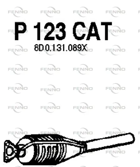 FENNO katalizátor - P123CAT - TothCarparts
