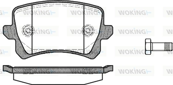 WOKING fékbetétkészlet, tárcsafék - P12423.00 - TothCarparts