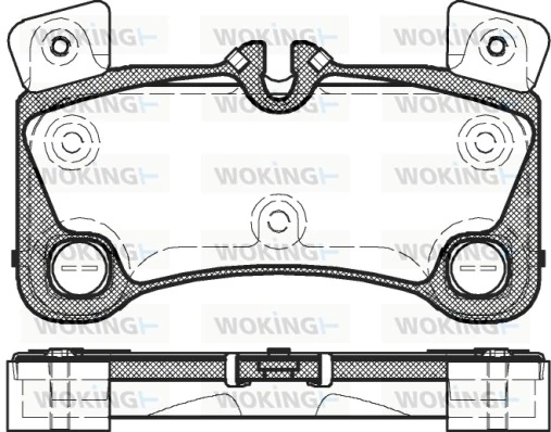 WOKING fékbetétkészlet, tárcsafék - P12463.00 - TothCarparts