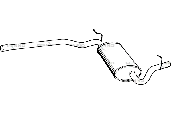 FENNO középső hangtompító - P1262 - TothCarparts
