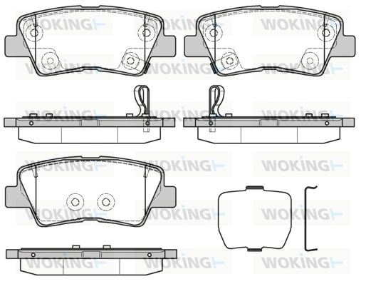 WOKING fékbetétkészlet, tárcsafék - P12623.30 - TothCarparts