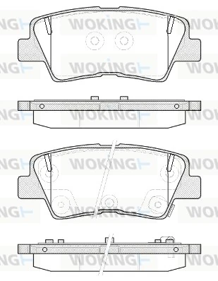 WOKING fékbetétkészlet, tárcsafék - P12623.52 - TothCarparts