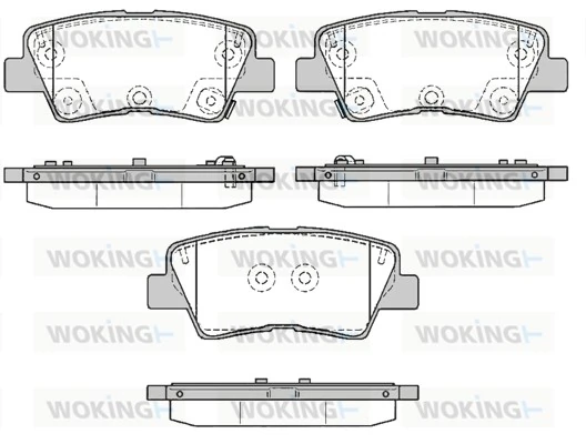 WOKING fékbetétkészlet, tárcsafék - P12623.85 - TothCarparts