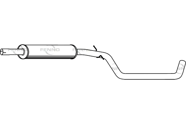 FENNO középső hangtompító - P1270 - TothCarparts