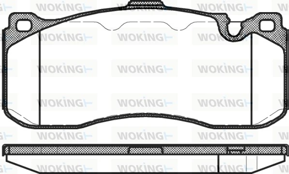 WOKING fékbetétkészlet, tárcsafék - P12803.00 - TothCarparts