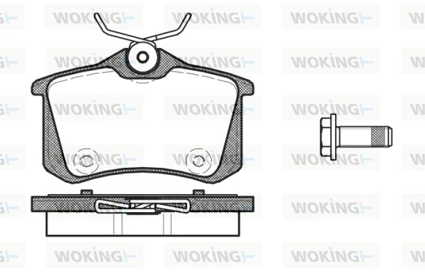 WOKING fékbetétkészlet, tárcsafék - P12913.00 - TothCarparts