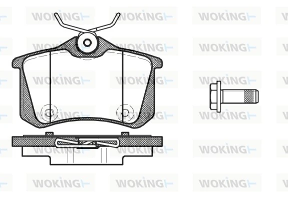 WOKING fékbetétkészlet, tárcsafék - P12913.10 - TothCarparts