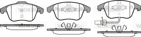 WOKING fékbetétkészlet, tárcsafék - P13193.11 - TothCarparts