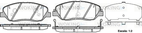 WOKING fékbetétkészlet, tárcsafék - P13263.02 - TothCarparts