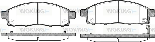 WOKING fékbetétkészlet, tárcsafék - P13423.01 - TothCarparts