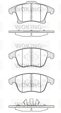 WOKING fékbetétkészlet, tárcsafék - P13493.20 - TothCarparts