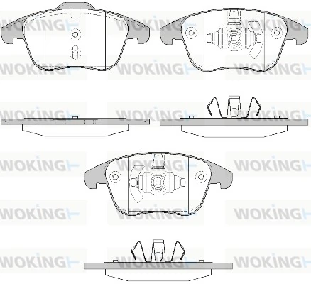 WOKING fékbetétkészlet, tárcsafék - P13493.50 - TothCarparts