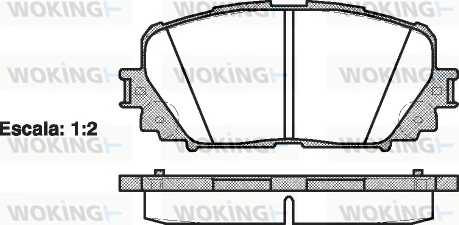 WOKING fékbetétkészlet, tárcsafék - P13583.00 - TothCarparts