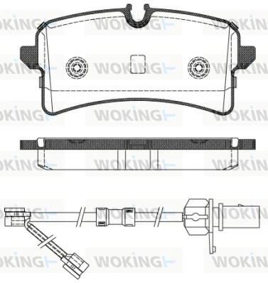 WOKING fékbetétkészlet, tárcsafék - P14053.02 - TothCarparts